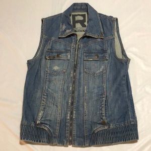 Jean Zip Down Vest